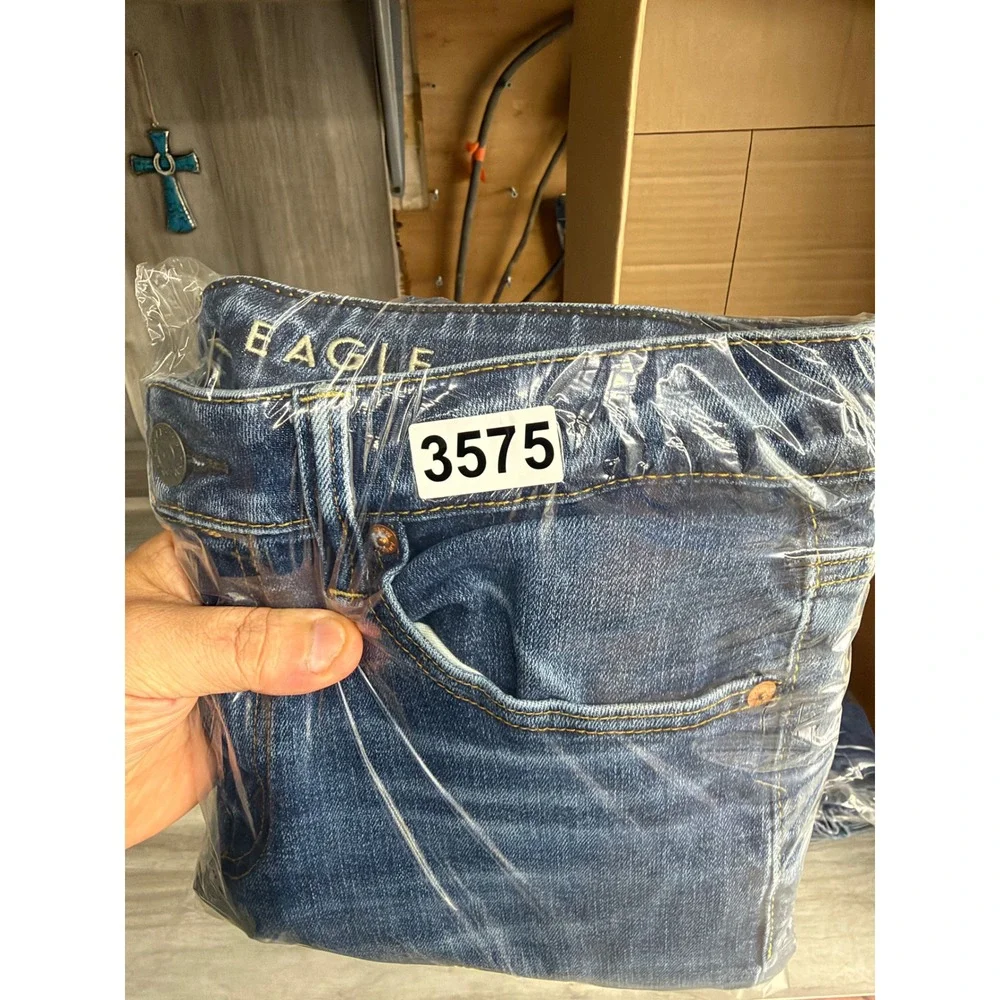 American Eagle Slim Jeans Mens 31x30 Blue Airflex+ Temp Tech Denim 3575